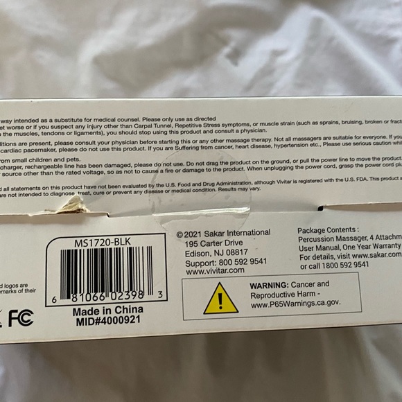 🎉🎉HP🎉🎉NEW Vivaspa Handheld DeepTissue Percussion Massager muscle reliever - Picture 6 of 9